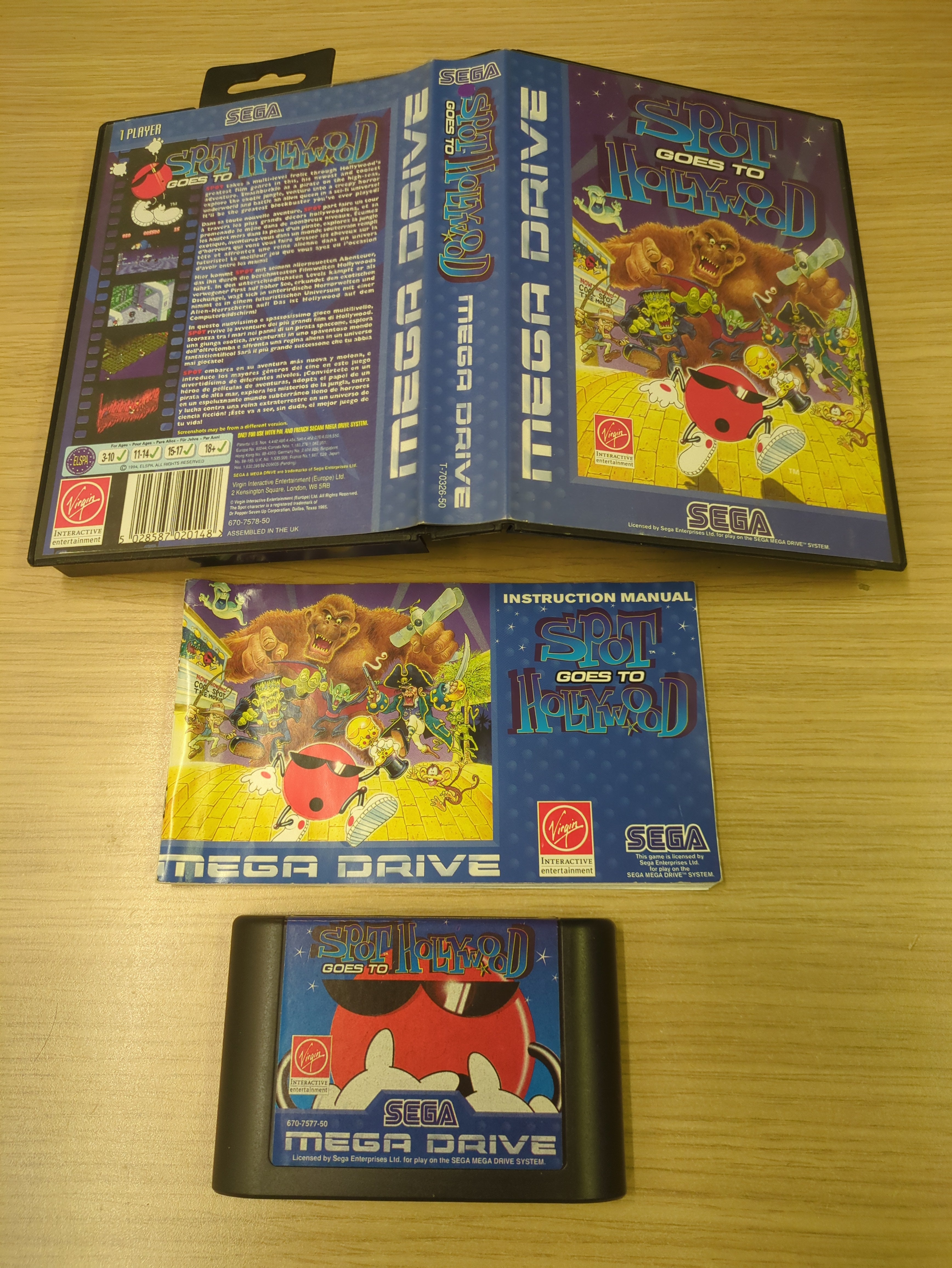 Spot Goes to Hollywood Sega Mega Drive game Spot Goes to Hollywood Sega Mega Drive game
